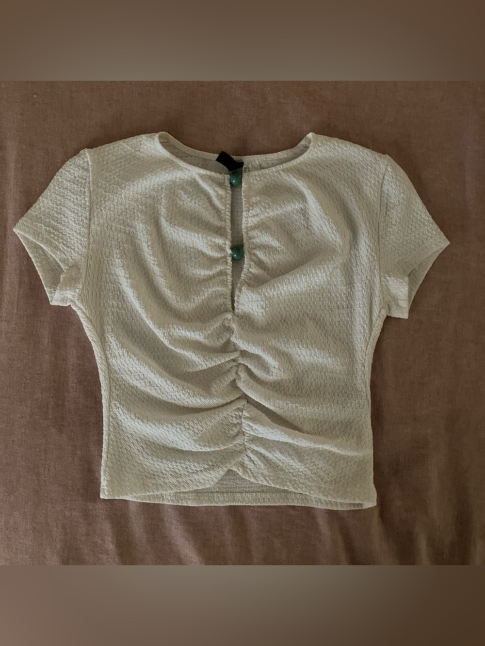 H&M Ruched Top - Cream